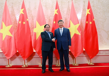 Vietnamese Prime Minister meets with top Chinese leader in Tianjin